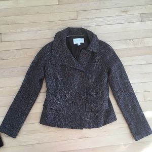 Brown tweed banana republic blazer